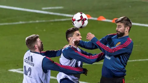 Entrenamiento de la Selección Española. Entrenamiento de la Selección Española.