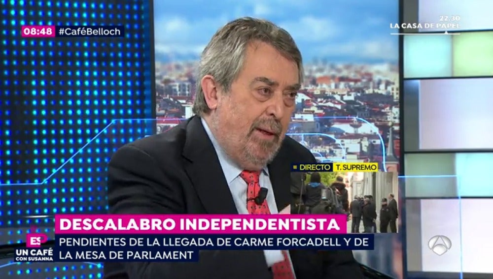 El exministro de Justicia Belloch: "Puigdemont es como el 'Capitán Araña', lía a todos sus colaboradores y se va"
