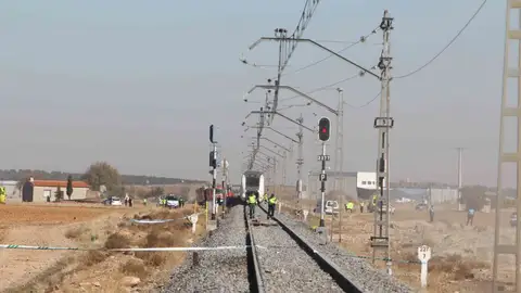 Lugar del accidente ocurrido en un paso a nivel de Bolaños Lugar del accidente ocurrido en un paso a nivel de Bolaños