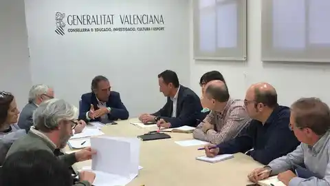 Reunión en la Conselleria de Educación por el Plan Edificant Reunión en la Conselleria de Educación por el Plan Edificant