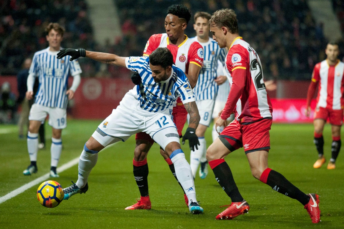 Stuani y Bono frenan a la Real Sociedad en Girona Stuani y Bono frenan a la Real Sociedad en Girona