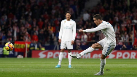 Golpeo de bal&oacute;n de Cristiano