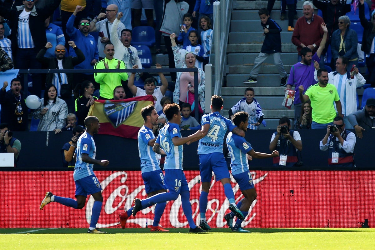 Los tres goles del Málaga frente al Dépor Los tres goles del Málaga frente al Dépor