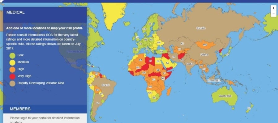 Mapa de riesgo en términos de salud Mapa de riesgo en términos de salud