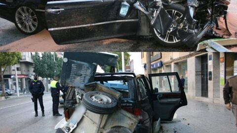 Estado en el que quedaron los veh&iacute;culos y el remolque implicados en el accidente