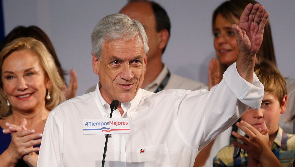 El candidato presidencial Sebastián Piñera