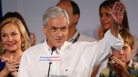 El candidato presidencial Sebasti&aacute;n Pi&ntilde;era