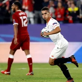 Ben Yedder celebra su gol ante el Liverpool Ben Yedder celebra su gol ante el Liverpool