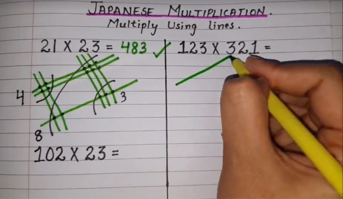La ‘multiplicación japonesa’ el truco matemático que está revolucionando las redes La ‘multiplicación japonesa’ el truco matemático que está revolucionando las redes