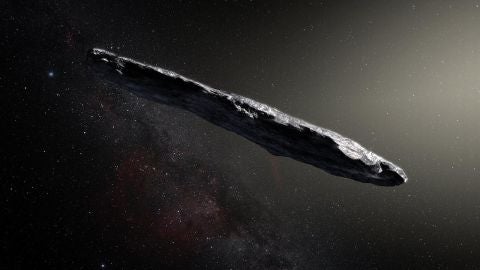 El alargadisimo Oumuamua el primer asteroide interestelar