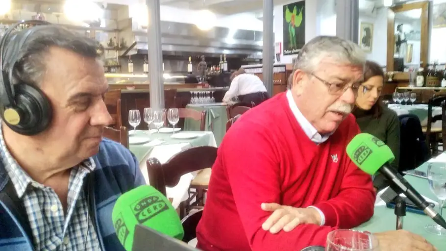 Paco Martín Aguilar en un momento de la entrevista En la Taberna Cantarrana