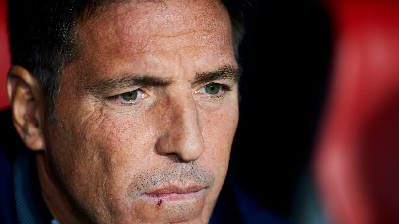 Berizzo, durante el partido contra el Liverpool