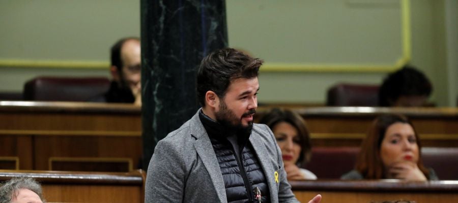 El portavoz de ERC, Gabriel Rufián El portavoz de ERC, Gabriel Rufián