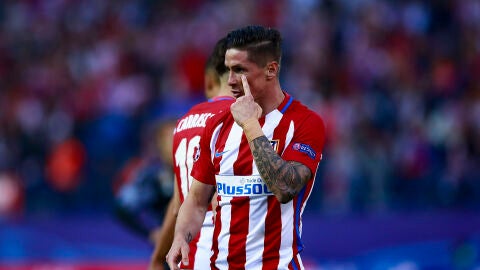 Fernando Torres, en un partido del Atl&eacute;tico