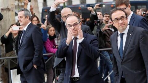 Varios exconsellers a su llegada a la Audiencia Nacional