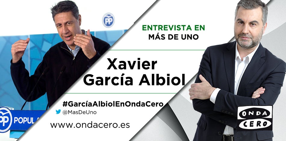 Carlos Alsina entrevista este lunes a Xavier García Albiol en Más de Uno Carlos Alsina entrevista este lunes a Xavier García Albiol en Más de Uno
