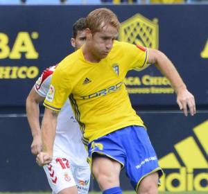 El centrocampista del Cádiz, Álex Fernández. El centrocampista del Cádiz, Álex Fernández.