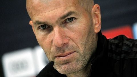 Zinedine Zidane, en rueda de prensa