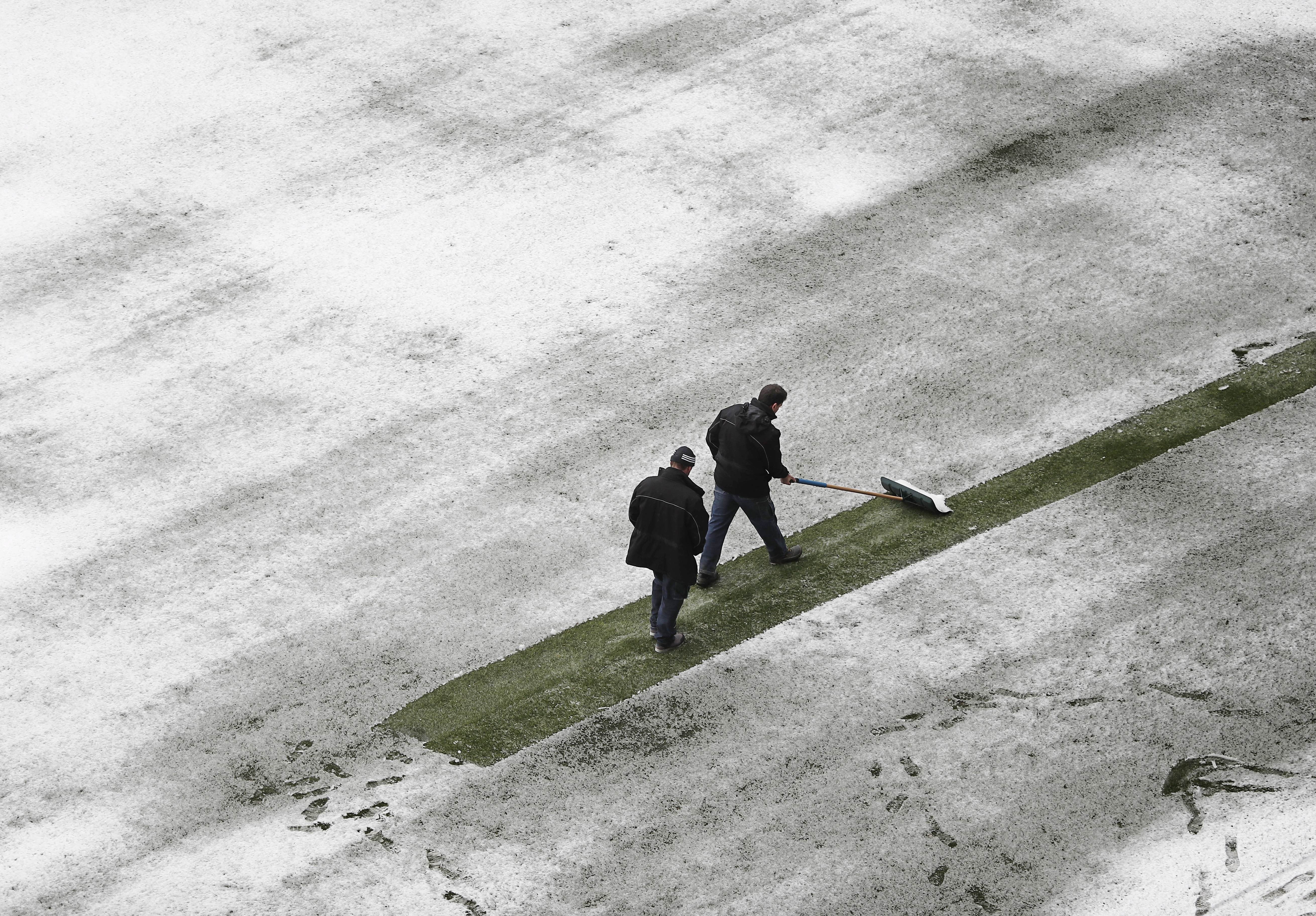 Se suspende el Osasuna - Nastic por una nevada de última hora antes del partido Se suspende el Osasuna - Nastic por una nevada de última hora antes del partido