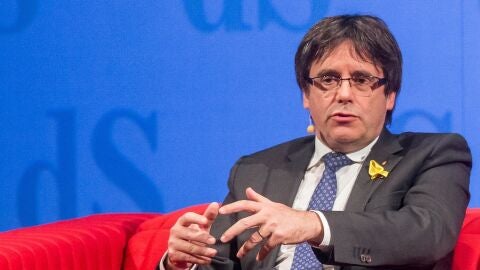 Carles Puigdemont, en una entrevista en B&eacute;lgica