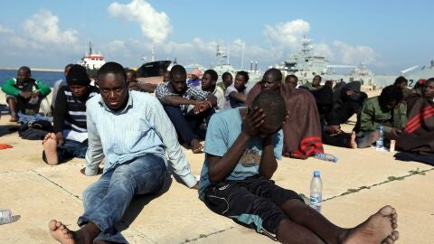 Inmigrantes en Libia