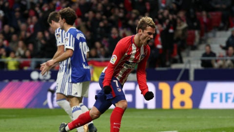 Griezmann, ante la Real Sociedad