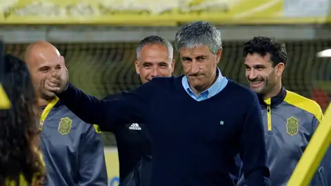 El entrenador de la UD Las Palmas, Quique Setién. El entrenador de la UD Las Palmas, Quique Setién.