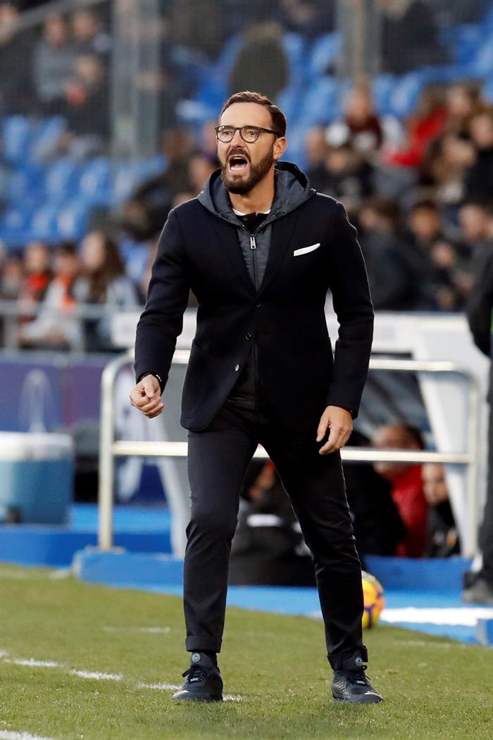 José Bordalás se queda sin voz tras la dura victoria del Getafe ante el Valencia José Bordalás se queda sin voz tras la dura victoria del Getafe ante el Valencia