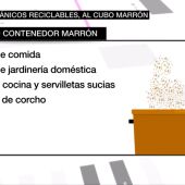 El contenedor marrón, el nuevo cubo para depositar los restos orgánicos reciclables