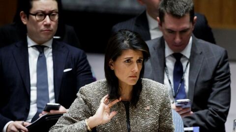 La embajadora de Estados Unidos ante las Naciones Unidas, Nikki Haley