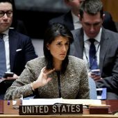 La embajadora de Estados Unidos ante las Naciones Unidas, Nikki Haley