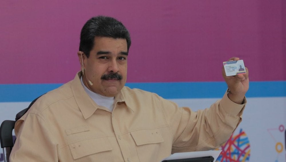 Nicolás Maduro hablando durante un acto de gobierno