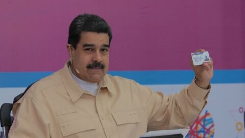 Nicol&aacute;s Maduro hablando durante un acto de gobierno