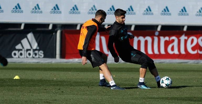 Marco Asensio vuelve a entrenar con el grupo antes de la visita del Borussia Dortmund Marco Asensio vuelve a entrenar con el grupo antes de la visita del Borussia Dortmund
