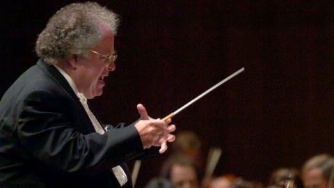 El director de orquesta, James Levine