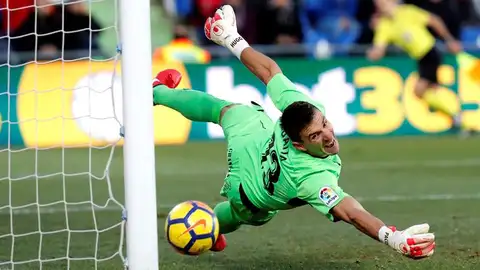 El portero del Valencia, Vicente Guaita. El portero del Valencia, Vicente Guaita.