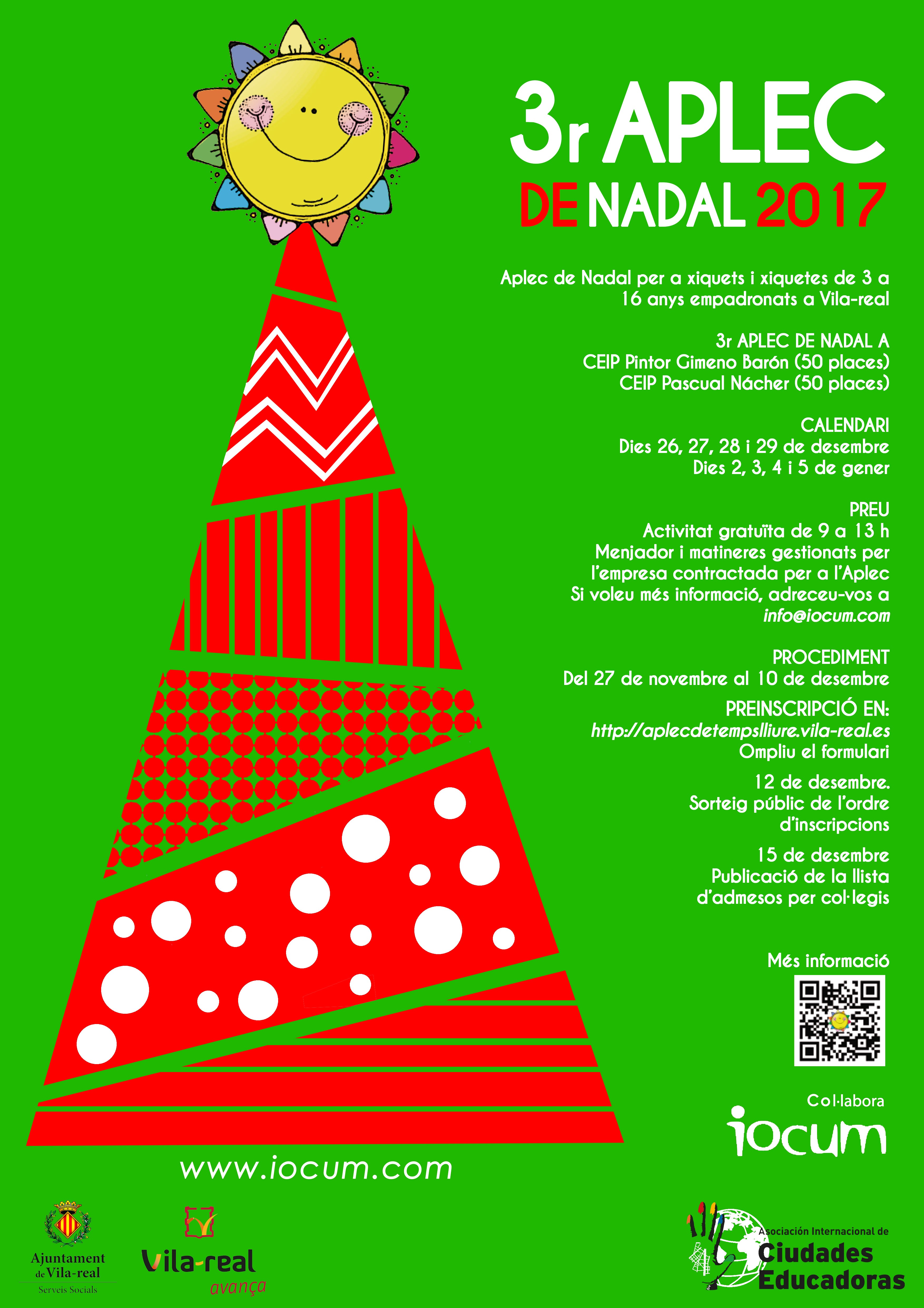 Vila-real convoca el III Aplec de nadal per les vacances escolars Vila-real convoca el III Aplec de nadal per les vacances escolars