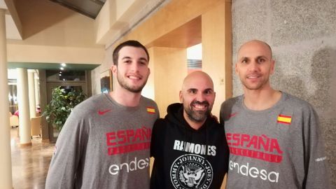 Albert Oliver y Sergi Garc&iacute;a junto a David Camps