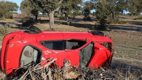 Un accidente de tr&aacute;fico ocurrido en Santa Marta de Tormes, Salamanca