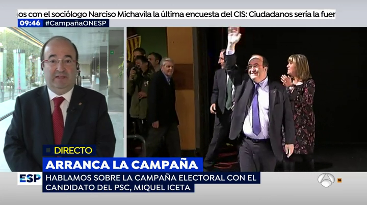Iceta, sobre los independentistas: "No merecen seguir ni un minuto más al frente de la Generalitat, con mis votos no podrán contar" Iceta, sobre los independentistas: "No merecen seguir ni un minuto más al frente de la Generalitat, con mis votos no podrán contar"
