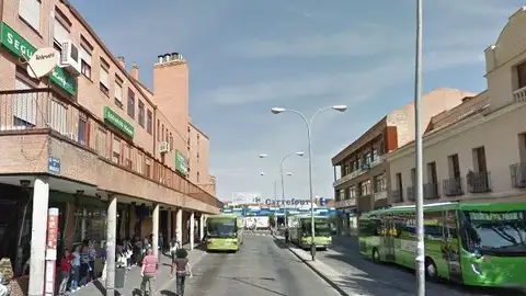 Calle Brihuega de Alcalá de Henares Antigua Terminal de Autobuses