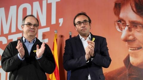 Los exconsellers Jordi Turull y Josep Rull 