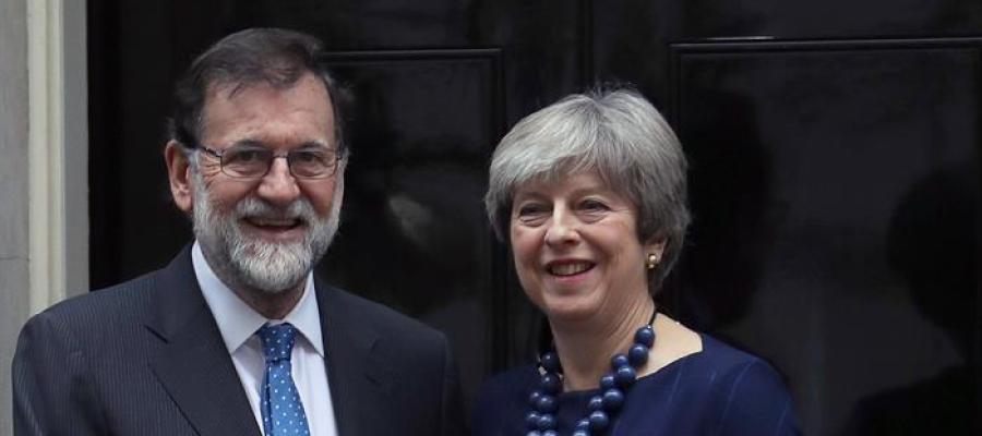 Mariano Rajoy y Theresa May Mariano Rajoy y Theresa May