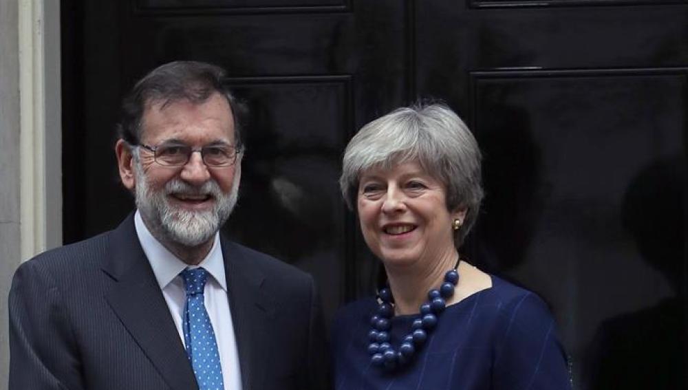 Mariano Rajoy y Theresa May