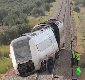 El accidente de tren ocurrido en Arahal, en Sevilla El accidente de tren ocurrido en Arahal, en Sevilla