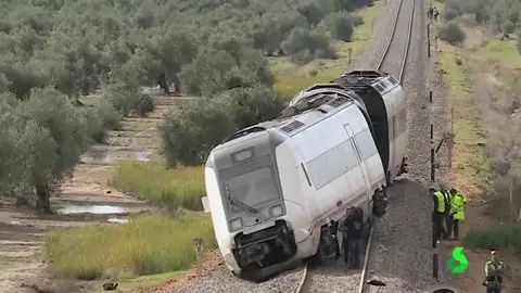 El accidente de tren ocurrido en Arahal, en Sevilla El accidente de tren ocurrido en Arahal, en Sevilla