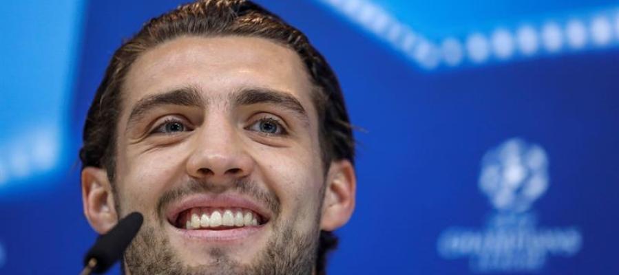 Kovacic, en la rueda de prensa previa al partido de champions Kovacic, en la rueda de prensa previa al partido de champions