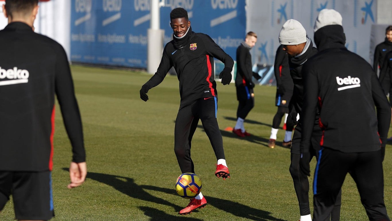 Ousmane Dembelé vuelve a entrenarse con el Barcelona después de otras tres semanas de ausencia Ousmane Dembelé vuelve a entrenarse con el Barcelona después de otras tres semanas de ausencia