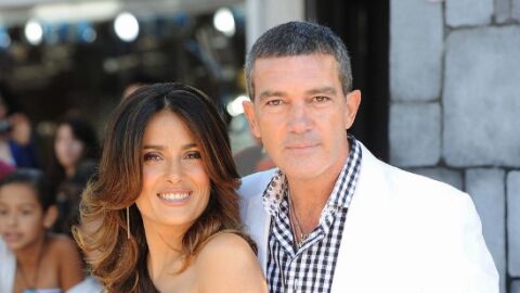 Antonio Banderas con Salma Hayek.