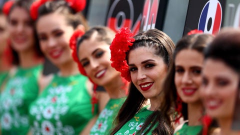 Azafatas en el GP de M&eacute;xico de F1